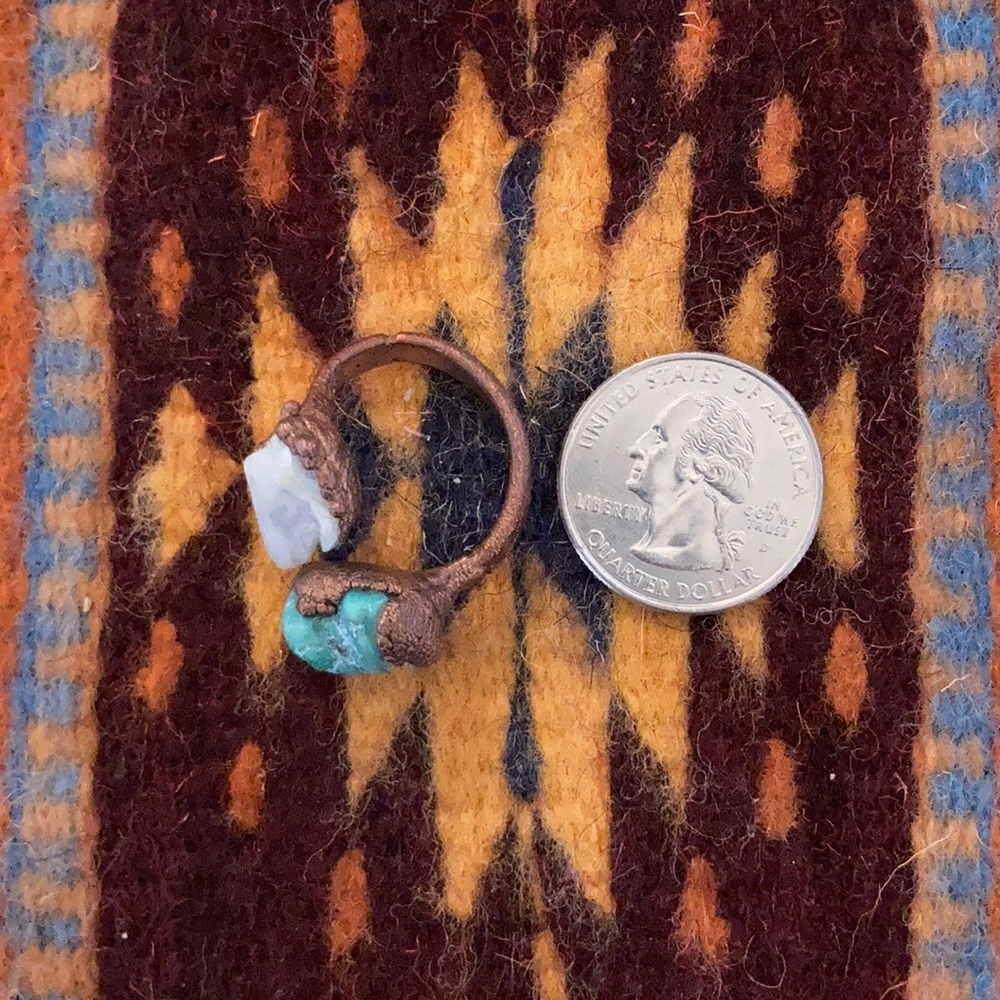 Raw, Hand-Crafted Crystal Ring - image 6